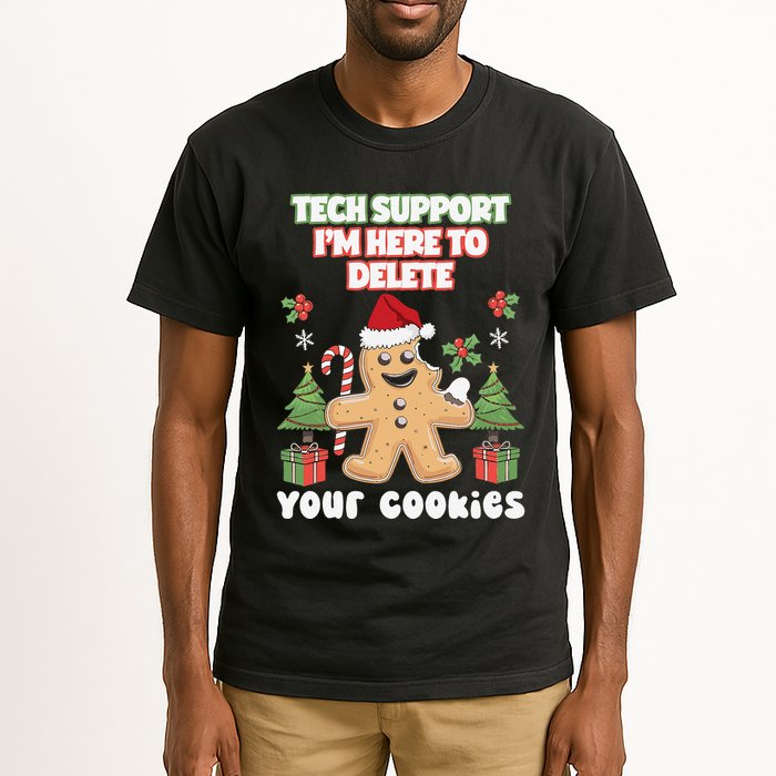 Support Tech Here To Delete Cookies Funnyprogrammer Tall T-Shirt