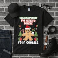 Support Tech Here To Delete Cookies Funnyprogrammer Tall T-Shirt