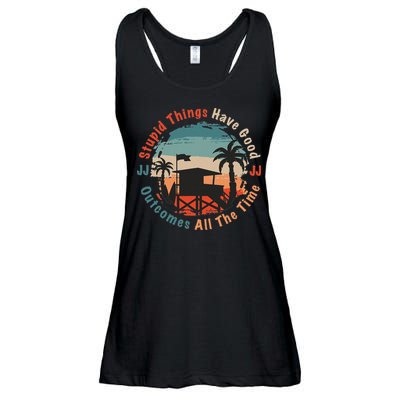 Stupid Things Have Good Outcomes Jj Quote Ladies Essential Flowy Tank