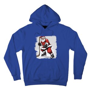 Santa The Hockey Player On The Rink For Christmas Great Gift Hoodie