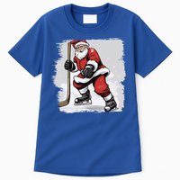 Santa The Hockey Player On The Rink For Christmas Great Gift Tall T-Shirt