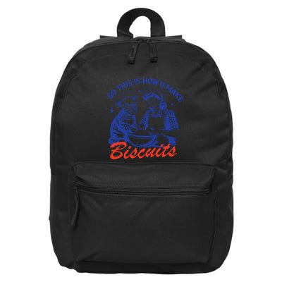 So This Is How You Make Biscuits Retro Cat Biscuit 16 in Basic Backpack
