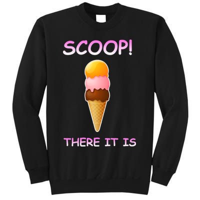Scoop There It Is Tag Team Funny Ice Cream Pun Sweet Tooth Cute Gift Sweatshirt