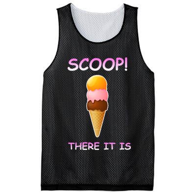 Scoop There It Is Tag Team Funny Ice Cream Pun Sweet Tooth Cute Gift Mesh Reversible Basketball Jersey Tank