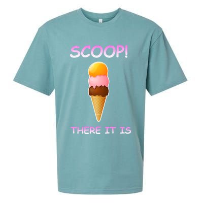 Scoop There It Is Tag Team Funny Ice Cream Pun Sweet Tooth Cute Gift Sueded Cloud Jersey T-Shirt