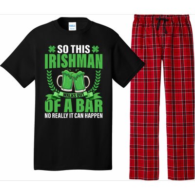 So This Irishman Walks Out Of A Bar Pajama Set