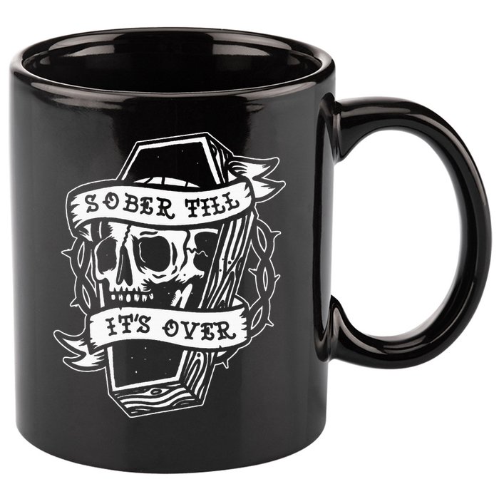 Sober Till ItS Over Aa Na Gift Recovery 12 Steps Sobriety 11oz C Handle Ceramic Mug