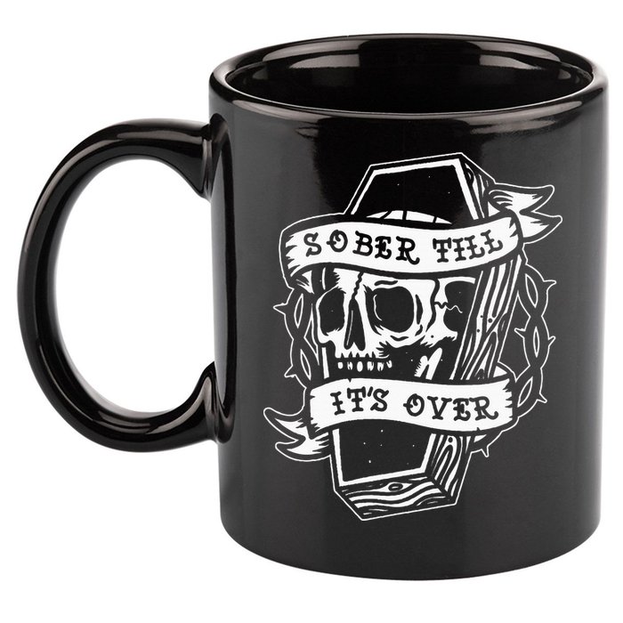 Sober Till ItS Over Aa Na Gift Recovery 12 Steps Sobriety 11oz C Handle Ceramic Mug