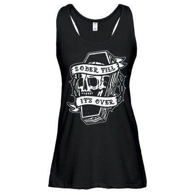 Sober Till ItS Over Aa Na Gift Recovery 12 Steps Sobriety Ladies Essential Flowy Tank