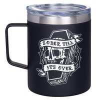 Sober Till ItS Over Aa Na Gift Recovery 12 Steps Sobriety 12oz Stainless Steel Coffee Mug