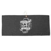 Sober Till ItS Over Aa Na Gift Recovery 12 Steps Sobriety Large Microfiber Waffle Golf Towel