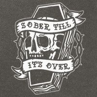 Sober Till ItS Over Aa Na Gift Recovery 12 Steps Sobriety Cotton Canvas Backpack