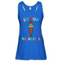 Scoop There It Is Tag Team Funny Ice Cream Pun Sweet Tooth Gift Ladies Essential Flowy Tank