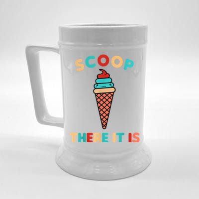 Scoop There It Is Tag Team Funny Ice Cream Pun Sweet Tooth Gift Beer Stein