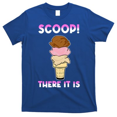 Scoop There It Is Tag Team Funny Ice Cream Pun Sweet Tooth Cute Gift T-Shirt