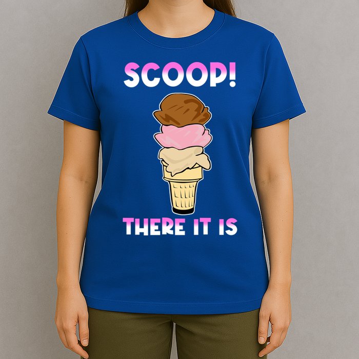 Scoop There It Is Tag Team Funny Ice Cream Pun Sweet Tooth Cute Gift T-Shirt