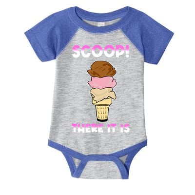 Scoop There It Is Tag Team Funny Ice Cream Pun Sweet Tooth Cute Gift Infant Baby Jersey Bodysuit