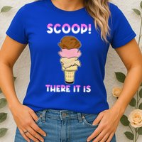 Scoop There It Is Tag Team Funny Ice Cream Pun Sweet Tooth Cute Gift Womens T-Shirt