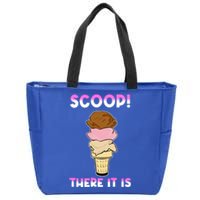 Scoop There It Is Tag Team Funny Ice Cream Pun Sweet Tooth Cute Gift Zip Tote Bag