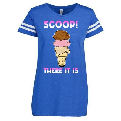 Scoop There It Is Tag Team Funny Ice Cream Pun Sweet Tooth Cute Gift Enza Ladies Jersey Football T-Shirt