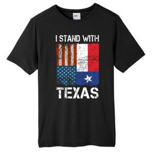 Support Texas I Stand With Texas Texan Flag Close The Border Tall Fusion ChromaSoft Performance T-Shirt