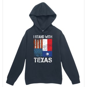 Support Texas I Stand With Texas Texan Flag Close The Border Urban Pullover Hoodie