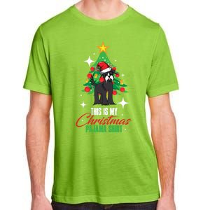 Schnauzer This Is My Christmas Pajama Gift Adult ChromaSoft Performance T-Shirt