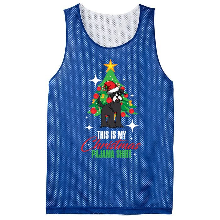 Schnauzer This Is My Christmas Pajama Gift Mesh Reversible Basketball Jersey Tank