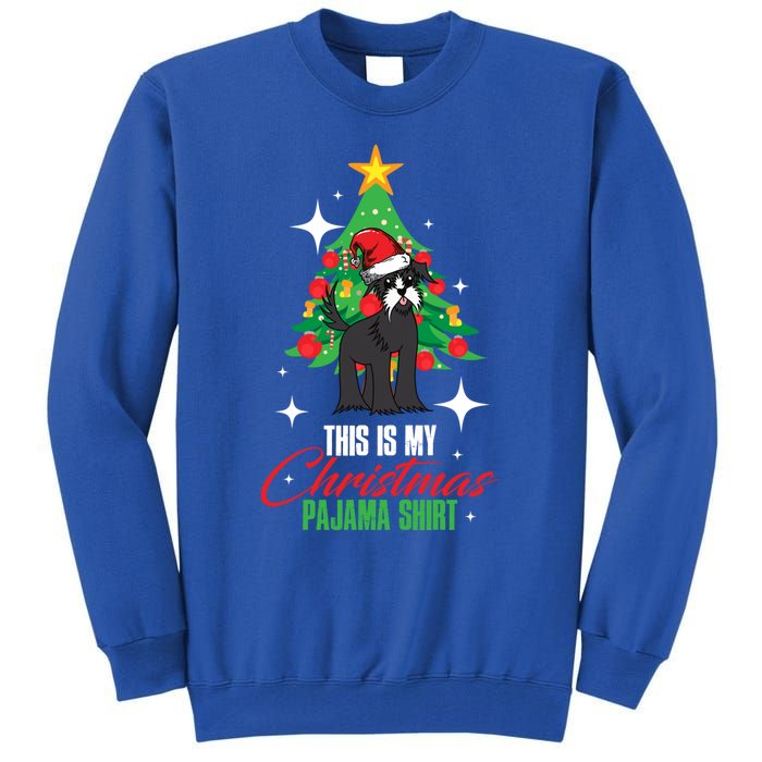 Schnauzer This Is My Christmas Pajama Gift Tall Sweatshirt