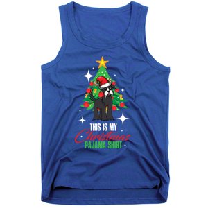 Schnauzer This Is My Christmas Pajama Gift Tank Top