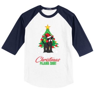 Schnauzer This Is My Christmas Pajama Gift Baseball Sleeve Shirt