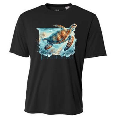 Sea Turtle Islamorada Florida Keys Cooling Performance Crew T-Shirt