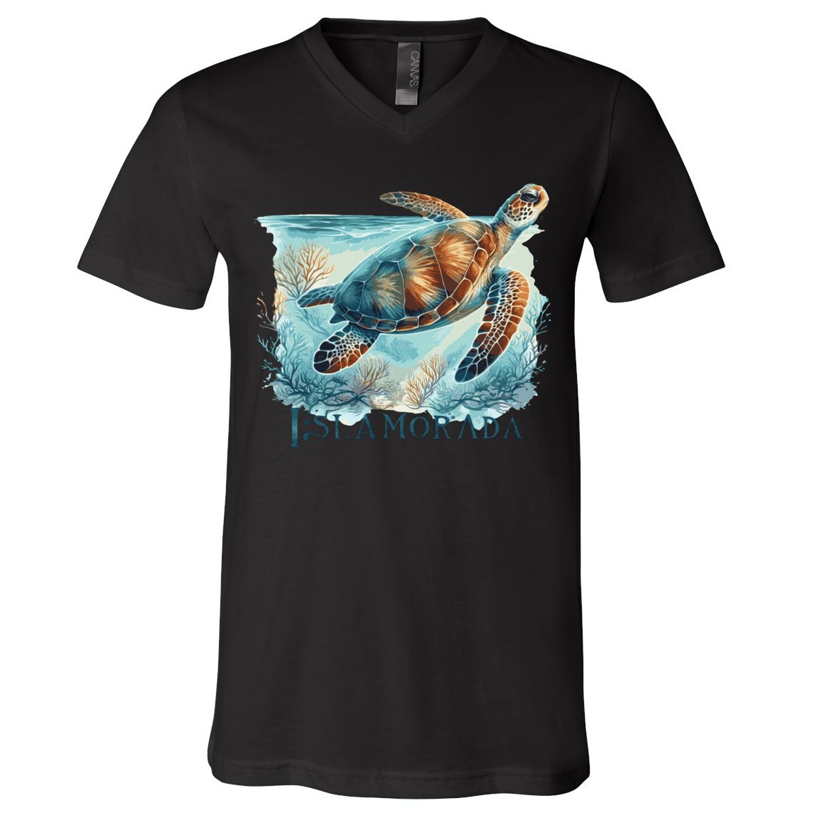 Sea Turtle Islamorada Florida Keys V-Neck T-Shirt