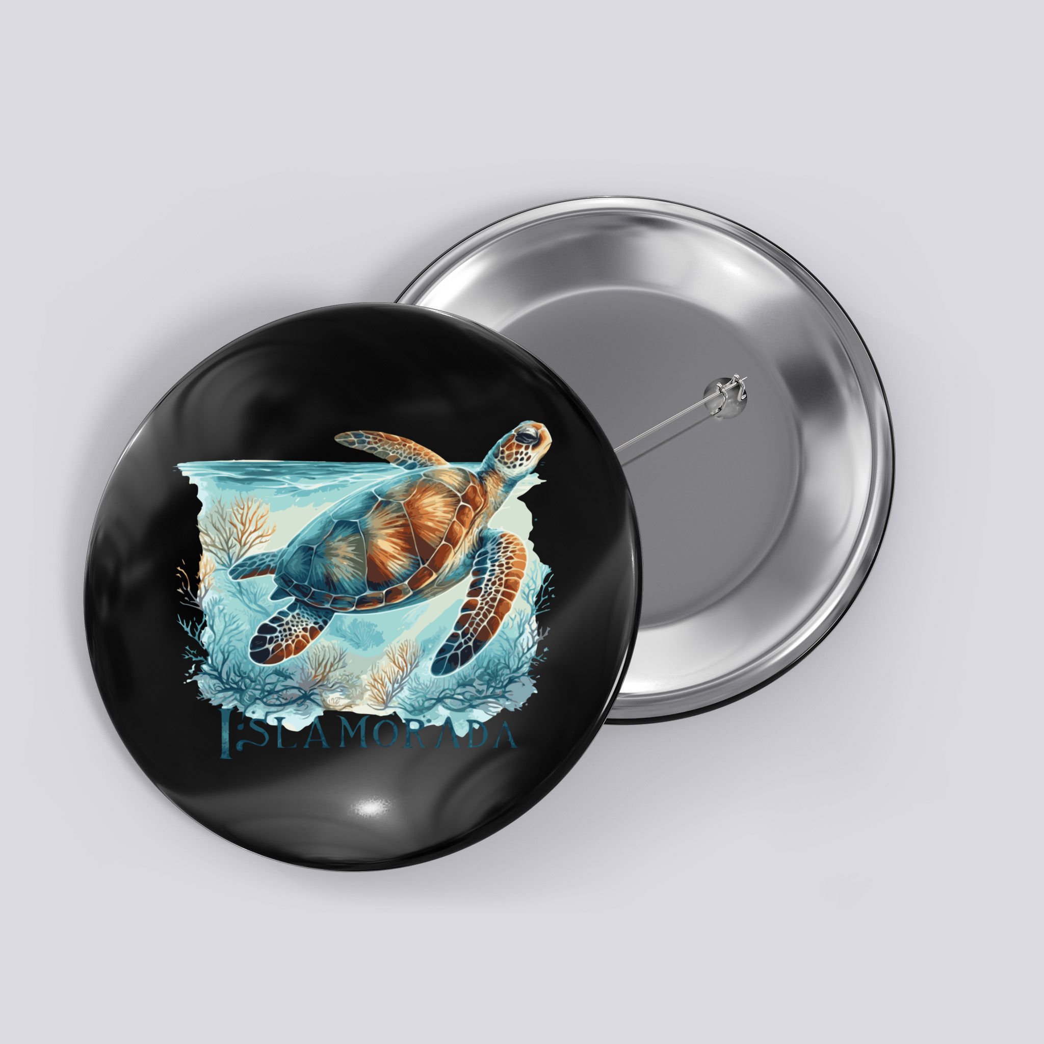 Sea Turtle Islamorada Florida Keys Button