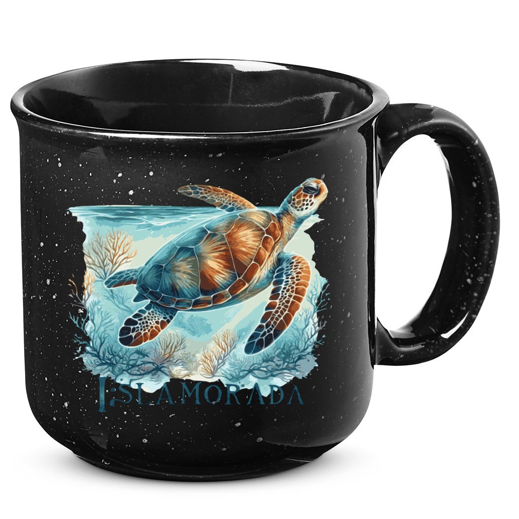 Sea Turtle Islamorada Florida Keys 15oz Campfire Ceramic Mug