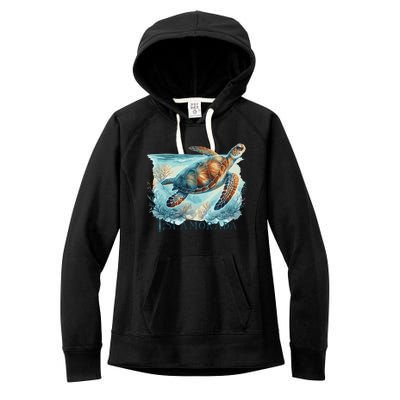 Sea Turtle Islamorada Florida Keys Women's Fleece Hoodie