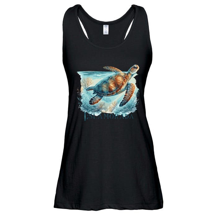 Sea Turtle Islamorada Florida Keys Ladies Essential Flowy Tank