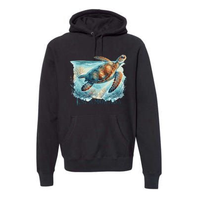 Sea Turtle Islamorada Florida Keys Premium Hoodie