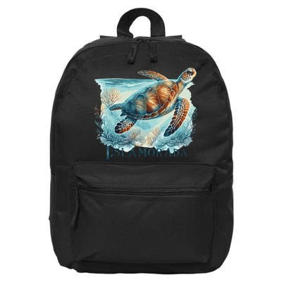 Sea Turtle Islamorada Florida Keys 16 in Basic Backpack