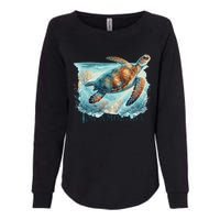 Sea Turtle Islamorada Florida Keys Womens California Wash Sweatshirt