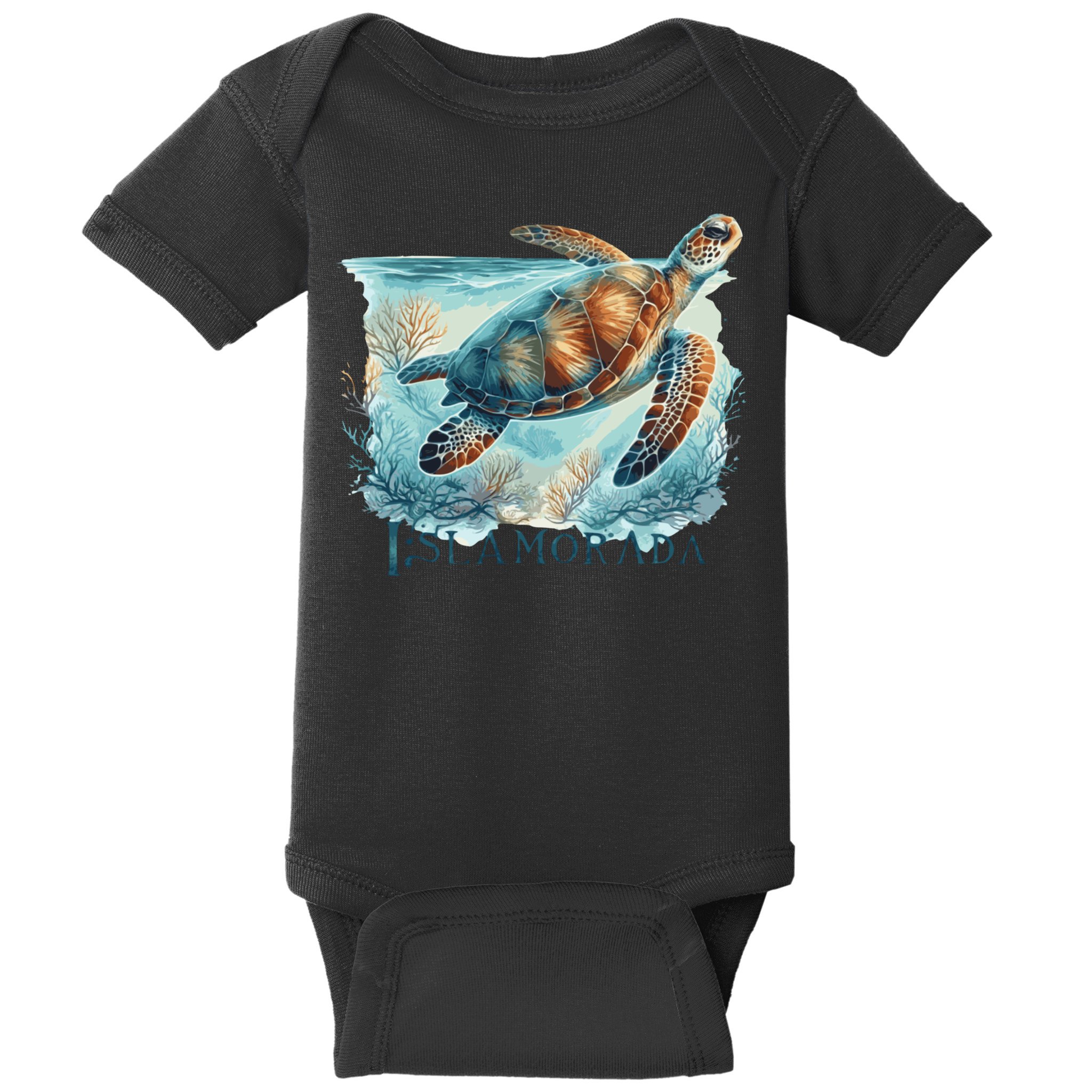 Sea Turtle Islamorada Florida Keys Baby Bodysuit