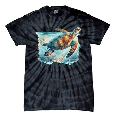 Sea Turtle Islamorada Florida Keys Tie-Dye T-Shirt