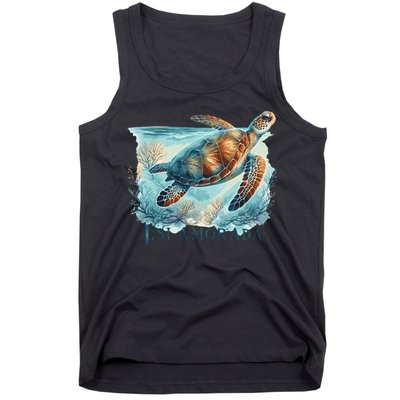 Sea Turtle Islamorada Florida Keys Tank Top