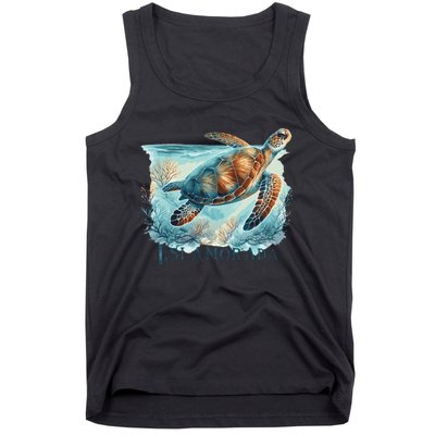 Sea Turtle Islamorada Florida Keys Tank Top