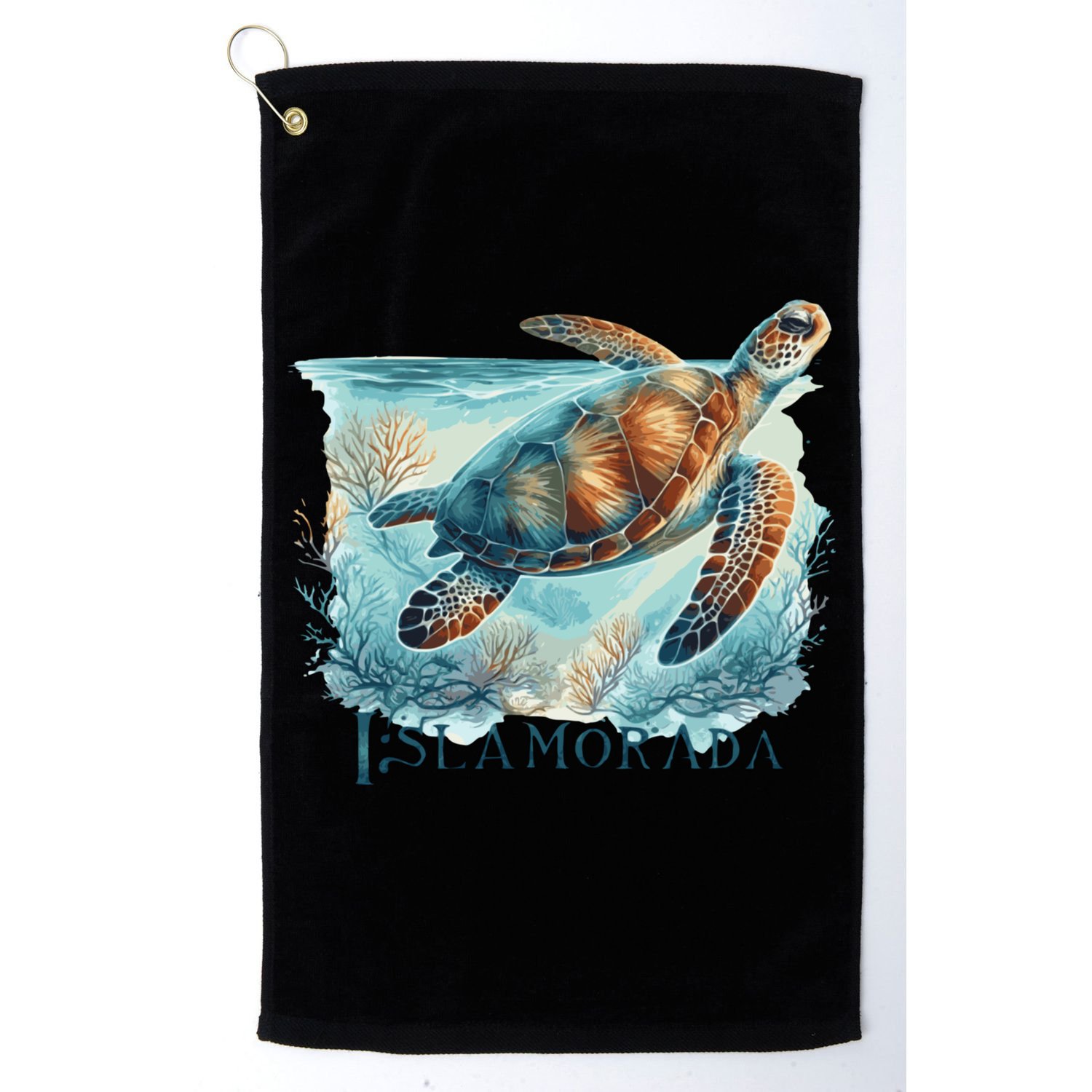 Sea Turtle Islamorada Florida Keys Golf Towel