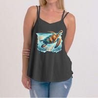 Sea Turtle Islamorada Florida Keys Women's Strappy Tank