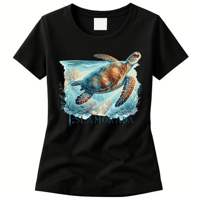 Sea Turtle Islamorada Florida Keys Womens T-Shirt