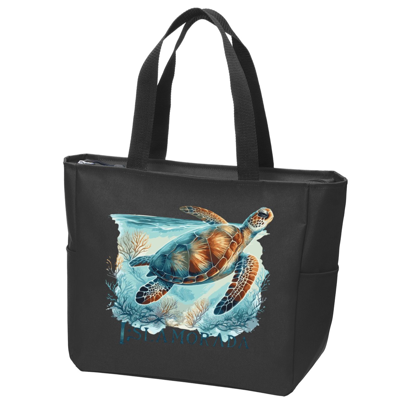 Sea Turtle Islamorada Florida Keys Zip Tote Bag