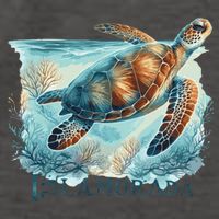 Sea Turtle Islamorada Florida Keys Vector Backpack