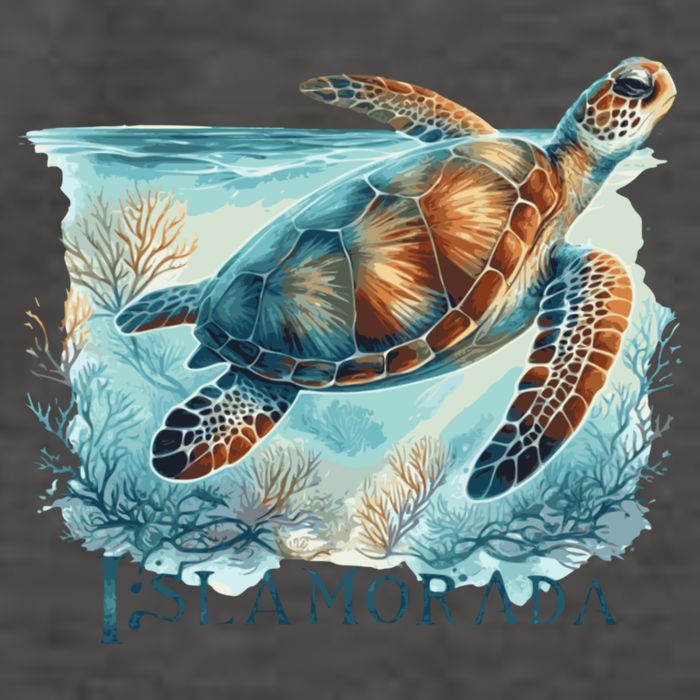 Sea Turtle Islamorada Florida Keys Vector Backpack